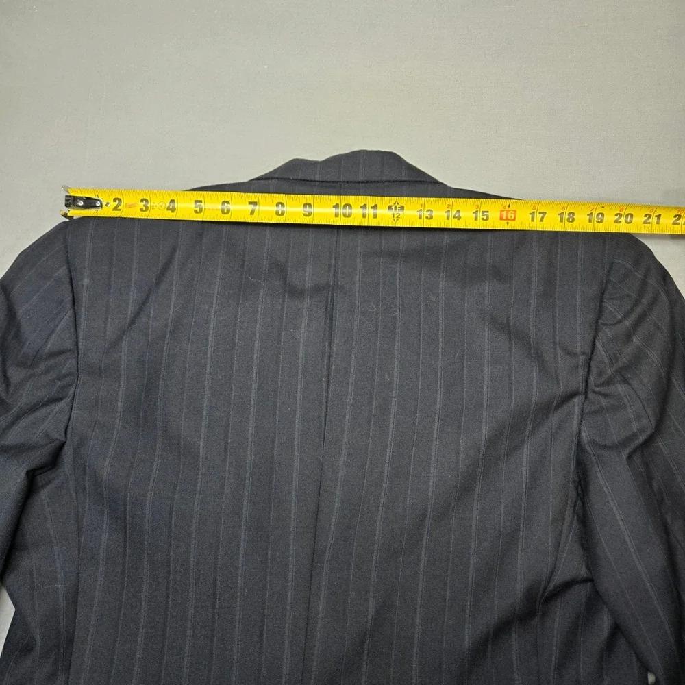 Vintage Cricketeer Blazer 42R Navy Blue Pinstripe Two Button Sport Coat
